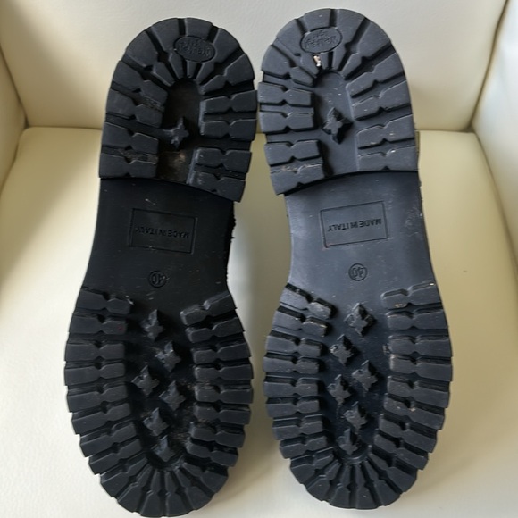 David’s Italian Leather Black Combat Boots - Picture 7 of 9